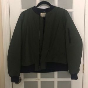 Tory Burch Olive Green and Black Jacket